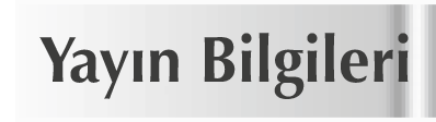 Yayın bilgileri